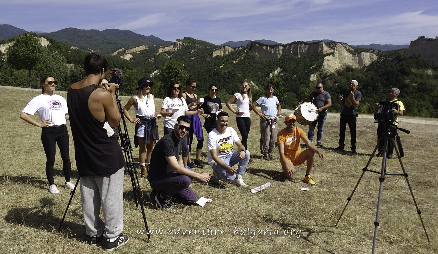 Team building in the Rozhen Monastery, Bulgaria
