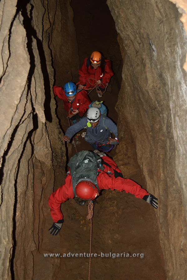The way to the exit of the cave